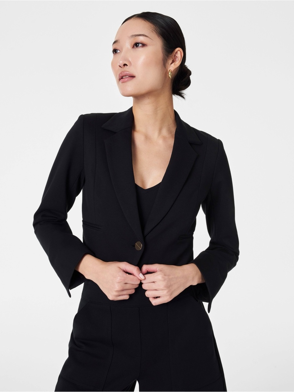 Spanx Ponte Crop Blazer Size L